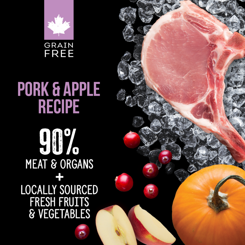 Freeze Dried Dog Food - SUBZERO - Pork & Apple Recipe