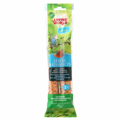 Bâtons de BUDGIE - Saveur de miel - 60 g (2 oz) - 2 pack