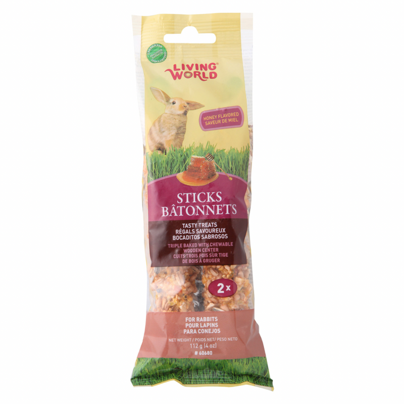 Traitement de lapin Sticks - Saveur de légumes - 112 g (4 oz) - 2 paquets