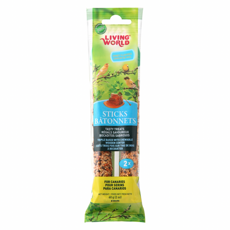 Sticks Canaries - Saveur de miel - 60 g (2 oz) - 2 pack