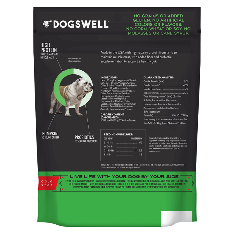 Jerky Dog Treat - GUT HEALTH - Lamb Recipe