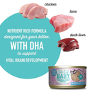 Nourriture pour chats en conserve - Bébé - Recette de poulet, thon et poulet au foie de poulet pour chatons - 2,4 oz