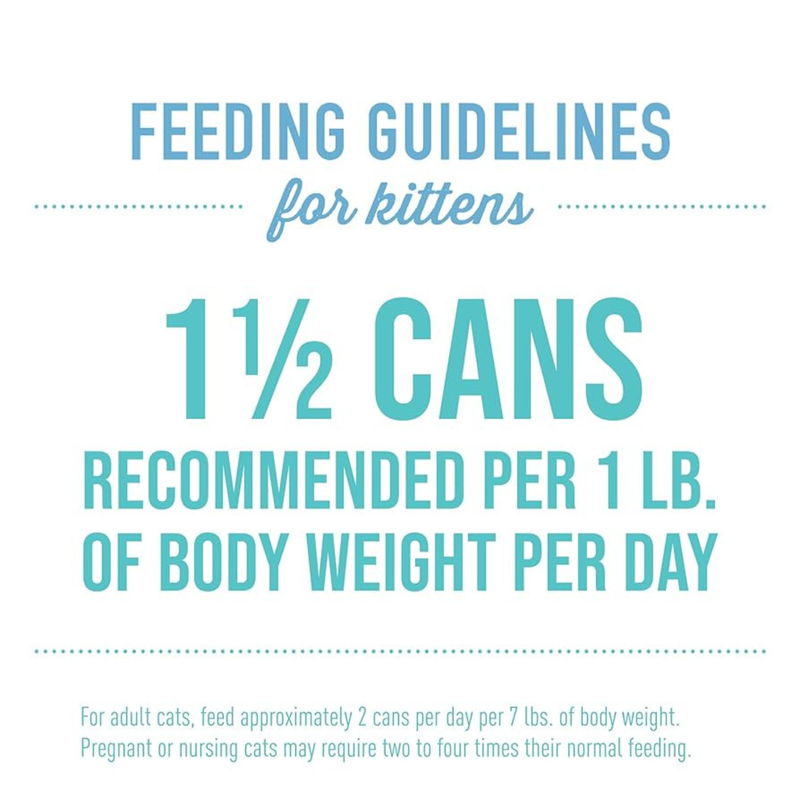 Nourriture pour chats en conserve - Bébé - Recette de poulet, thon et poulet au foie de poulet pour chatons - 2,4 oz