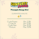 Freeze Dried Bird Treat - SUNBURST - Pineapple Mango - 0.5 oz