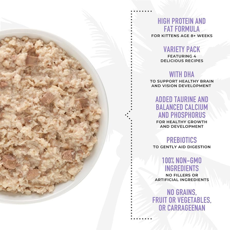 Nourriture pour chats en conserve - Baby - Pack de variétés pour chatons - 2,4 oz Can, cas de 12