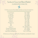 Rabbit Food & Treat in One - SUNBURST - Gourmet Blend