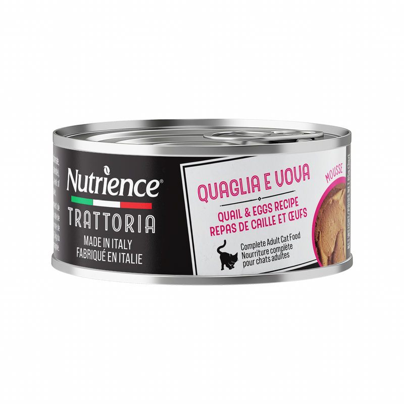 Canned Cat Food - Trattoria - Quail & Egg Mousse - Adult