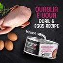 Canned Cat Food - Trattoria - Quail & Egg Mousse - Adult