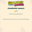Small Animal Treat - SUNBURST - Freeze Dried Fruit - Cranberry Mango - 0.5 oz