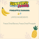 Small Animal Treat - SUNBURST - Freeze Dried Fruit - Pineapple Banana - 0.5 oz