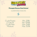 Small Animal Treat - SUNBURST - Freeze Dried Fruit - Pineapple Banana - 0.5 oz