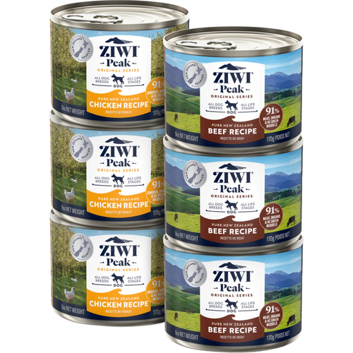 Canned Dog Food - Variety Pack - Beef & Chicken