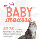 Wet Cat Food - BABY MOUSSE - Salmon & Chicken in Broth - Kitten