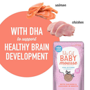 Wet Cat Food - BABY MOUSSE - Salmon & Chicken in Broth - Kitten