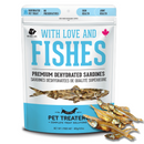 Dog & Cat Treat - With Love And Fishes - Premium Dehydrated Sardines