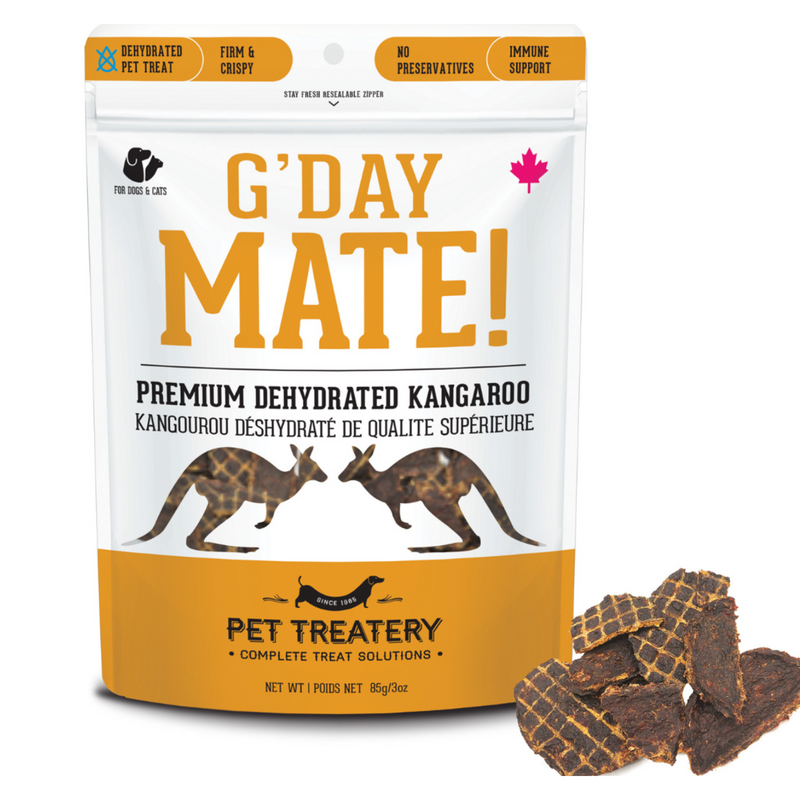 猫狗通用零食 - G'day Mate - 高级风干袋鼠肉