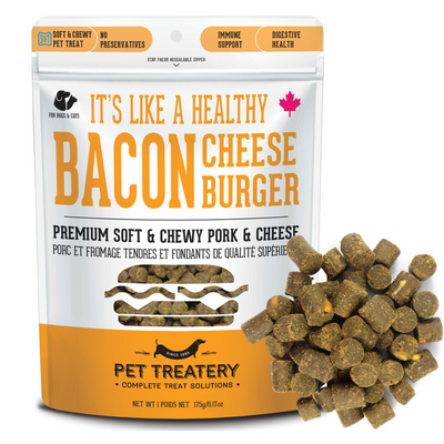 Dog & Cat Treat - It's Like a Healthy Burget Cheese - Premium Soft & Chewy Pork Liver & Cheese