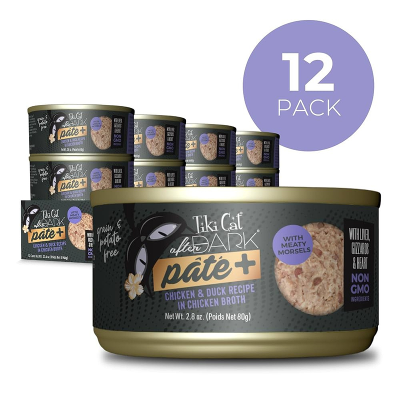 Canned Cat Food - AFTER DARK PATE+, Chicken & Duck Recipe