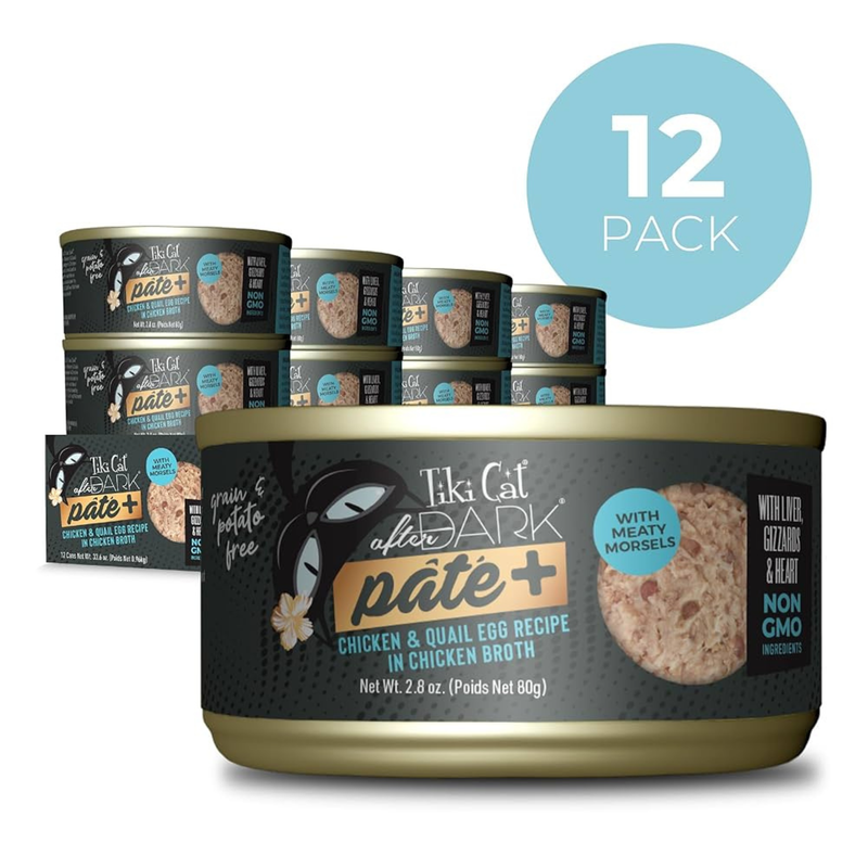 Canned Cat Food - AFTER DARK PATE+, Chicken & Quail Egg Recipe