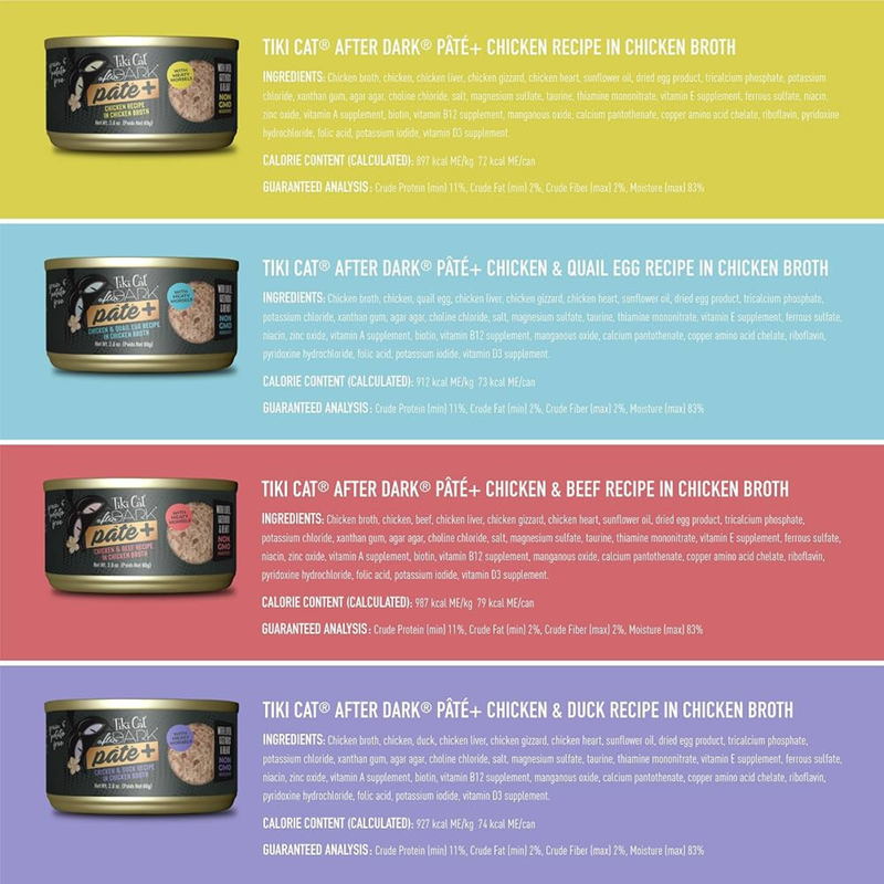 Canned Cat Food - AFTER DARK PATE+, Variety Pack
