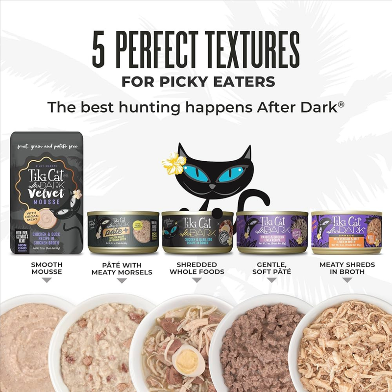Canned Cat Food - AFTER DARK SOFT PATÉ - Chicken, Chicken Liver & Quail Recipe