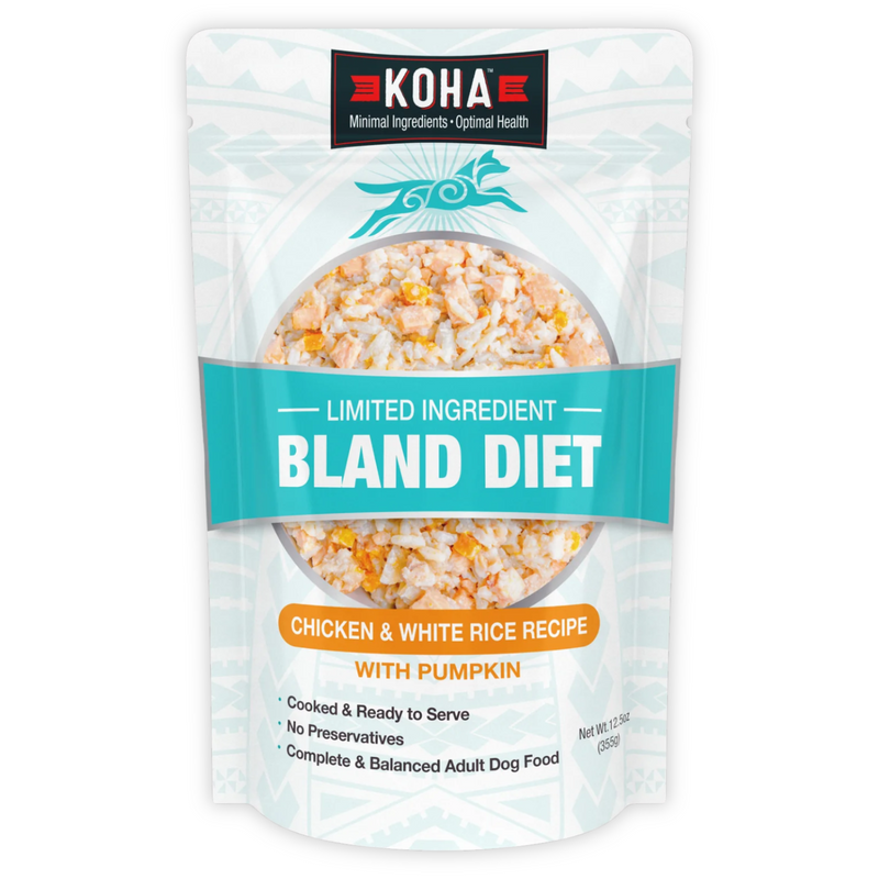 鲜食成狗粮 - 单一肉配方温和饮食 - 鸡肉白米南瓜配方 - 12.5盎司袋装