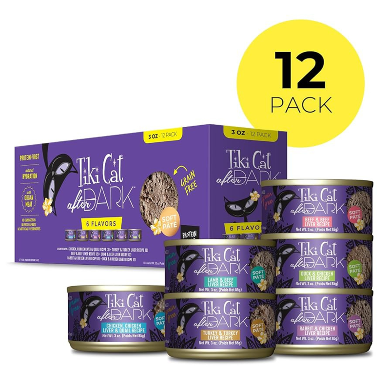 Canned Cat Food - AFTER DARK SOFT PATÉ - Variety Pack