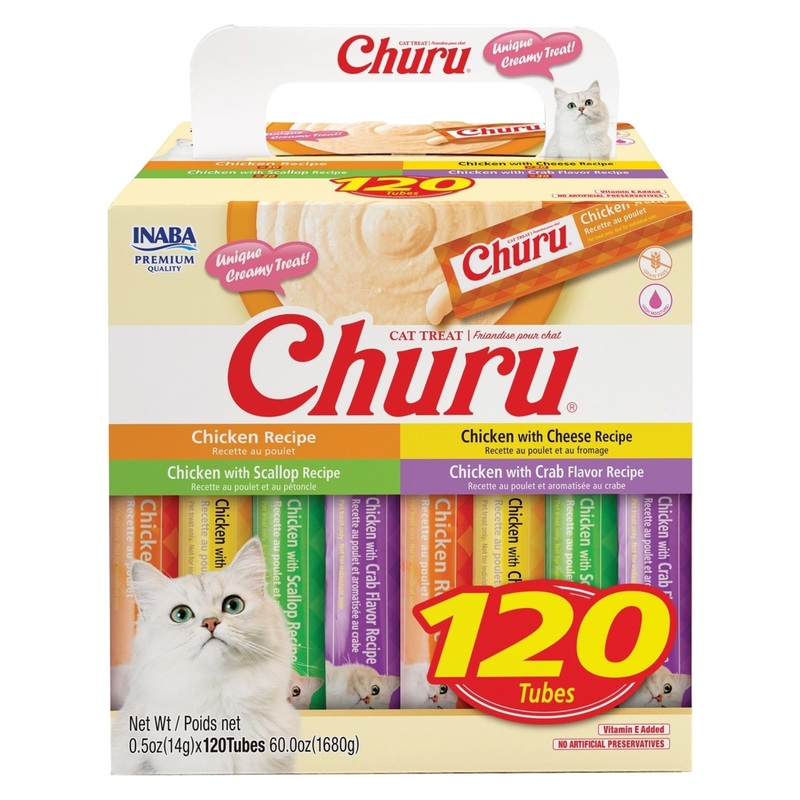 猫零食 - Churu Purée猫条 - 鸡肉缤纷包