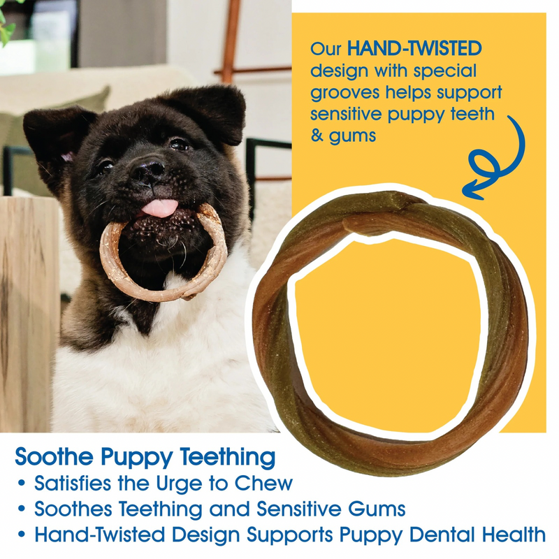 Puppy Teething Rings - Taste of Texas Chicken Fajitas Flavor