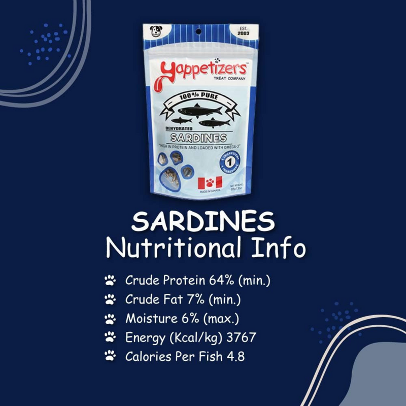 Dehydrated Dog Treat - Sardines - 85 g