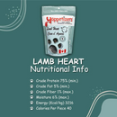 Dehydrated Dog Treat - Lamb Heart - 85 g