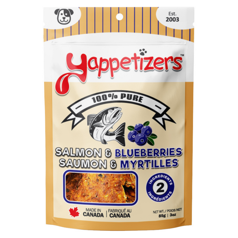 Dehydrated Dog Treat - Salmon & Blueberries - 85 g