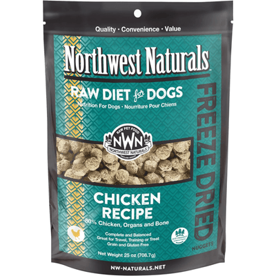 *(Best By 2025-04-24)* Freeze Dried Dog Food - Nuggets - Chicken Recipe - 25 oz