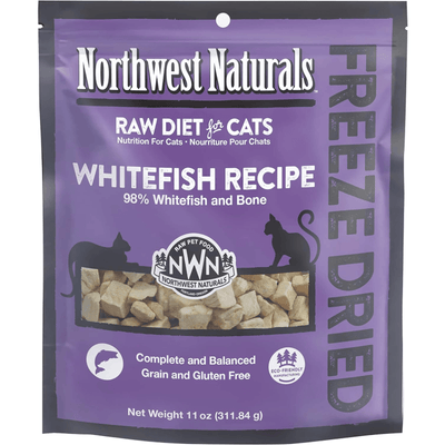 *(Best By 2025-04-13)* Freeze Dried Cat Food - Nibbles - Whitefish Recipe - 11 oz