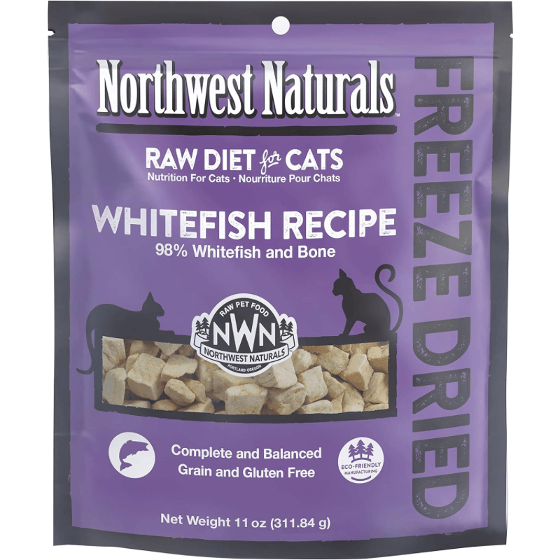 *(Best By 2025-04-13)* Freeze Dried Cat Food - Nibbles - Whitefish Recipe - 11 oz