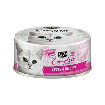 Canned Cat Food - Complete Cuisine - Chicken in Broth Kitten Recipe - 70 g
