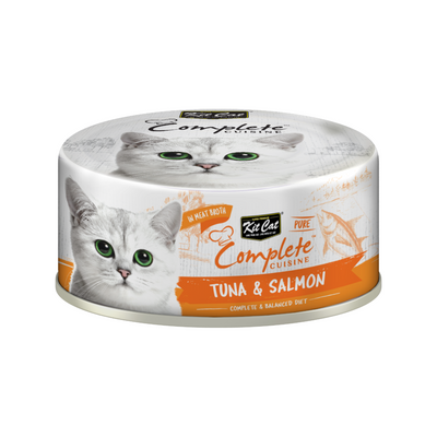 Canned Cat Food - Complete Cuisine - Tuna & Salmon in Broth - 70 g