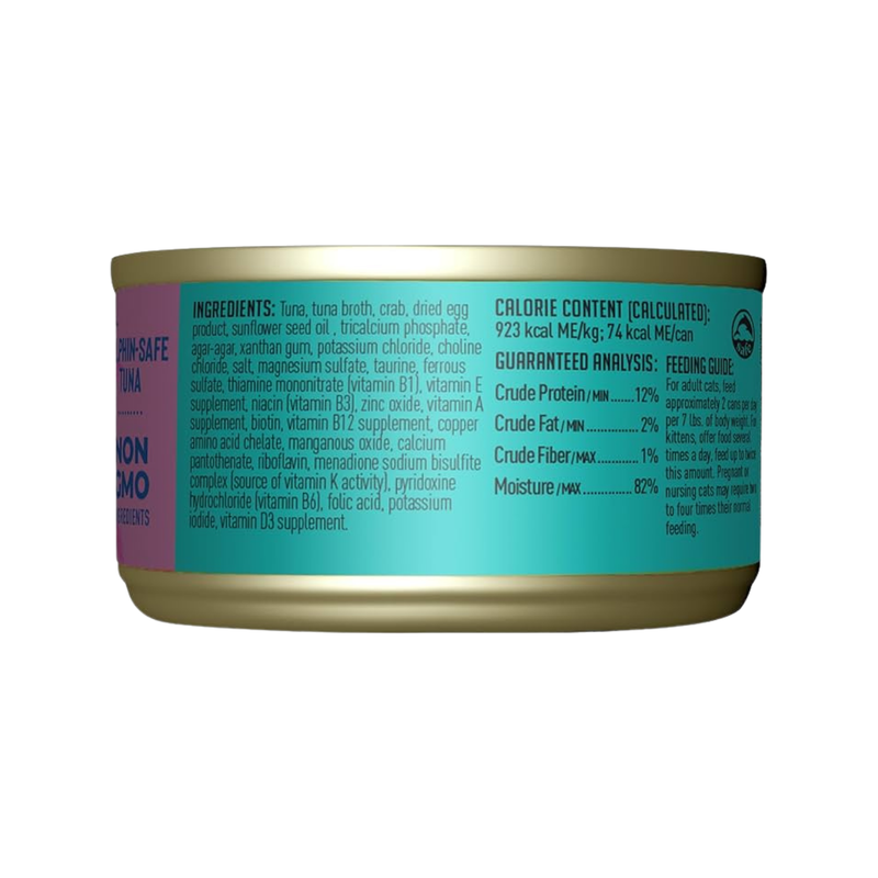 Canned Cat Food - GRILL Pate - Tuna & Crab Recipe in Tuna Broth