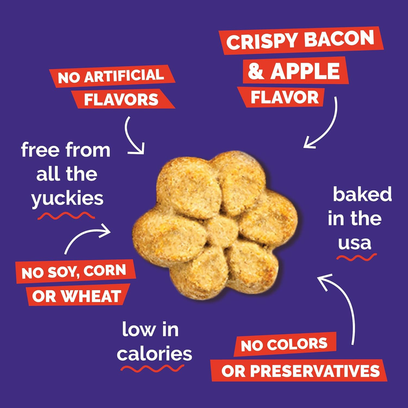 Crunchy Baked Dog Treat - Apple & Crispy Bacon Flavor