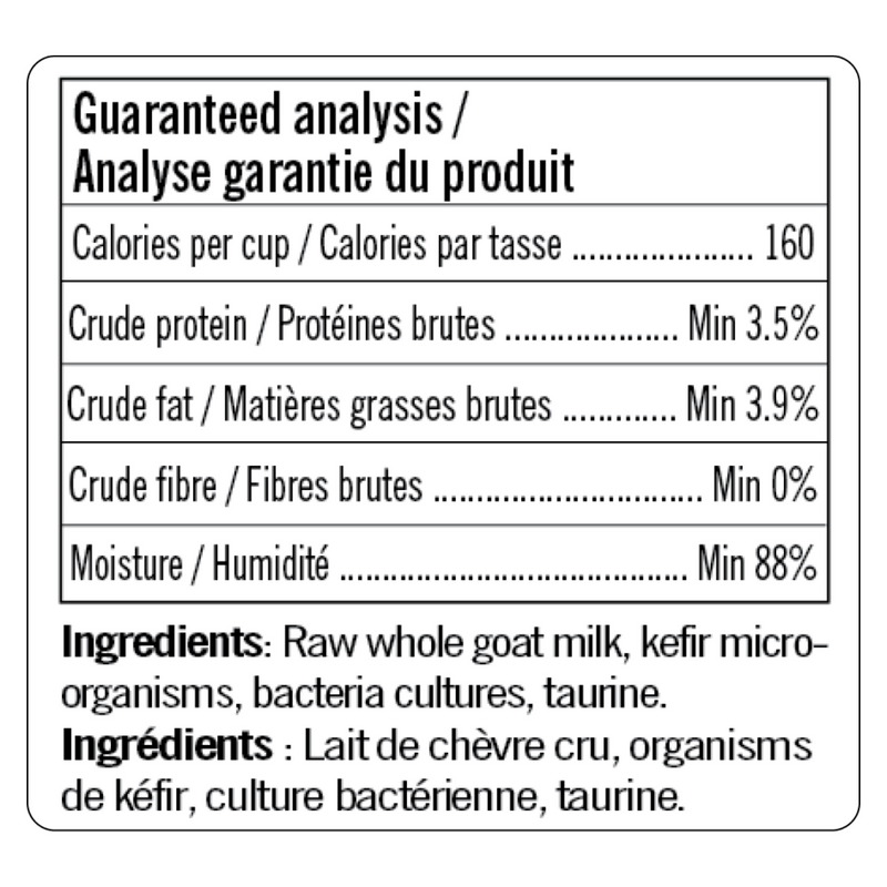 Raw Goat Milk Kefir for Cats - 490 ml