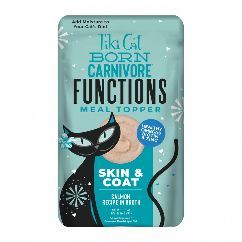 猫用湿粮佐餐包 - BORN CARNIVORE FUNCTIONS系列 - 皮毛护理配方 - 三文鱼口味 - 1.5盎司