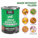 Canned Dog Food - Limited Ingredient Diet - Turkey Entrée with Pumpkin - Adult
