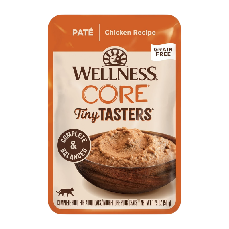 Nourriture pour chats humides - Core Tiny Tasters - Pate lisse - Recette de poulet - 1,75 oz Schec