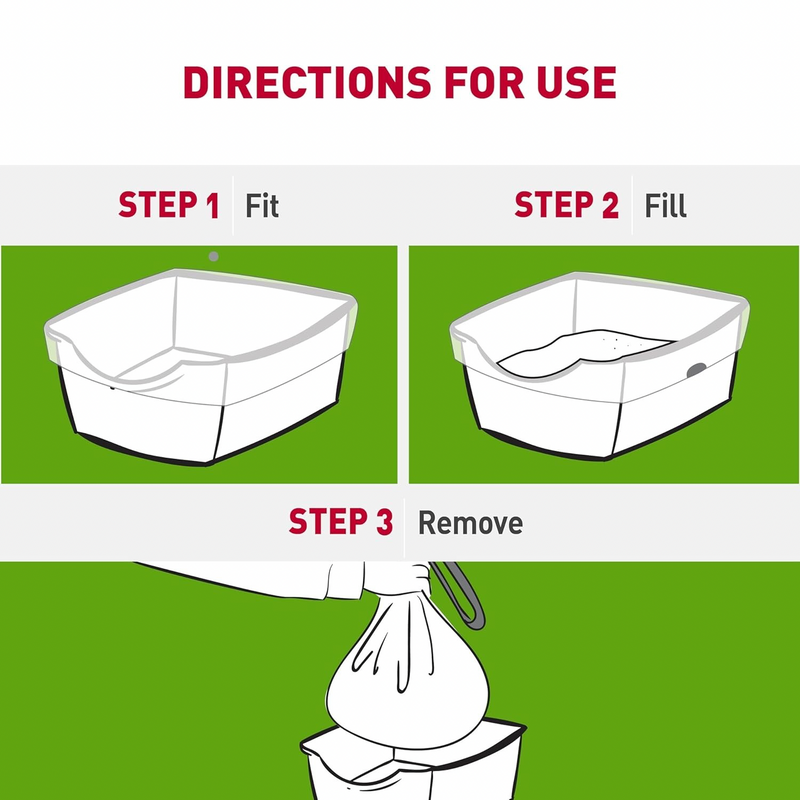 Odor Control Litter Box Liners - Jumbo