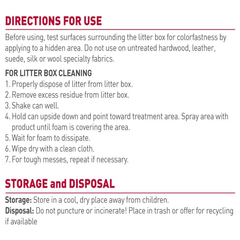 Litter Box Cleaner Foam - Emzymatic Formula - 496 g