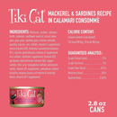 Canned Cat Food - Makaha GRILL - Mackerel & Sardines Recipe in Calamari Consommé