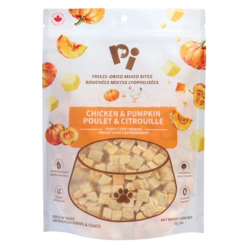 Freeze Dried Dog & Cat Treat - Mixed Bites - Chicken & Pumpkin