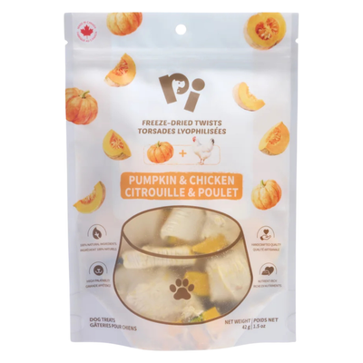 Freeze Dried Dog Treat - Twists - Pumpkin & Chicken