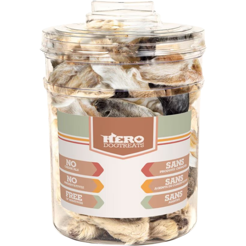 Bulk Dog Treat - Dehydrated Rabbit Ears