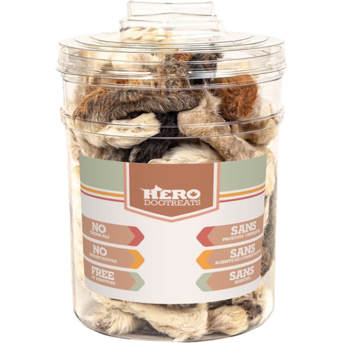 Bulk Dog Treat - Dehydrated Rabbit Feet